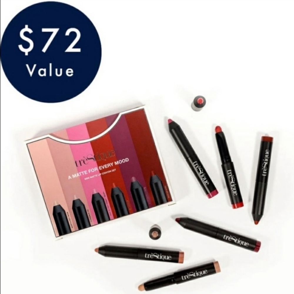 Trestique A Matte For Every Mood Mini Matte Lip Crayon Set